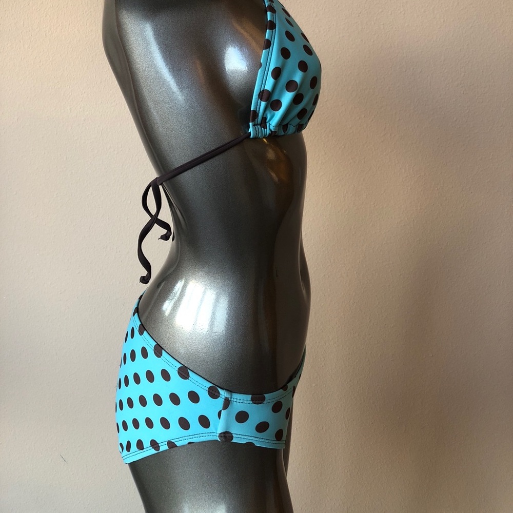 brown and blue bikini bathing suit 💜 - Picture 3 of 3